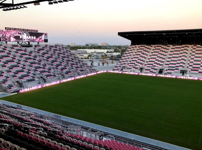 Inter Miami's DRV PNK Scoreboard System powered by Goal Sport Software