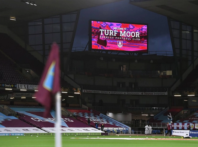 Burnley FC Turf Moore Scoreboard Giant Screen powered by Goal Sport Software