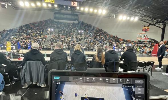 GS Instant Replay System operated in portable tablets at Pasienky Sports Hall   