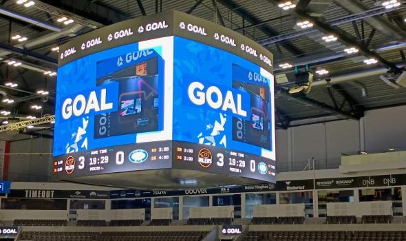 Stavanger Oilers Media Cube Design and Construction by Goal Sport Software