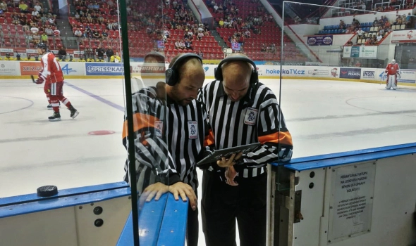 Goal Sport Video Goal Judge for ice hockey evolved from a desktop system into a tablet-based solution allowing referees to review situations directly from the ice. It also introduced Coach’s Challenge systems with tablets and TVs on the team benches.